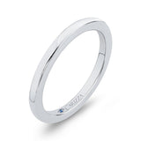 Plain Wedding Band in 14K White Gold