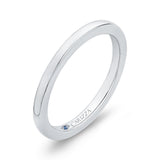 Plain Wedding Band in 14K White Gold