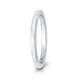 Plain Wedding Band in 14K White Gold