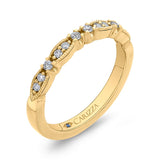 Round Diamond Wedding Band in 14K Yellow Gold