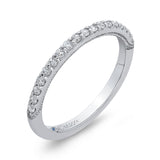 Round Diamond Wedding Band in 14K White Gold