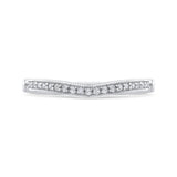 Round Diamond Wedding Band in 14K White Gold