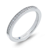 Round Diamond Wedding Band in 14K White Gold