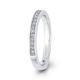 Round Diamond Wedding Band in 14K White Gold
