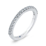 Round Diamond Wedding Band in 14K White Gold
