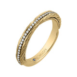 Round Diamond Wedding Band in 14K Yellow Gold