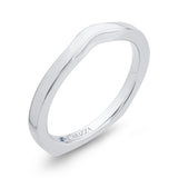 Plain Wedding Band in 14K White Gold