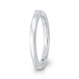 Plain Wedding Band in 14K White Gold