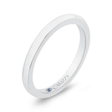 Plain Wedding Band in 14K White Gold