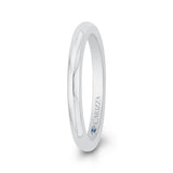 Plain Wedding Band in 14K White Gold
