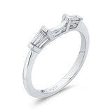 Baguette Cut Diamond Wedding Band in 14K White Gold