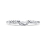 Round Diamond Half-Eternity Wedding Band in 14K White Gold
