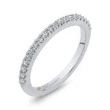 Round Diamond Half-Eternity Wedding Band in 14K White Gold