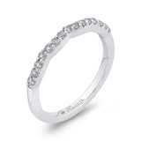 Round Diamond Wedding Band in 14K White Gold