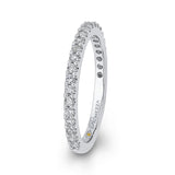 Round Diamond Wedding Band in 14K White Gold
