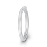Plain Wedding Band in 14K White Gold