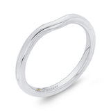 Plain Wedding Band in 14K White Gold