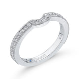 Round Diamond Wedding Band in 14K White Gold