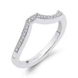 Round Diamond Wedding Band in 14K White Gold