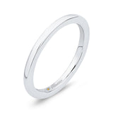 Plain Wedding Band in 14K White Gold