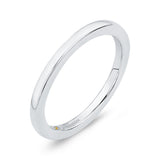 Plain Wedding Band in 14K White Gold