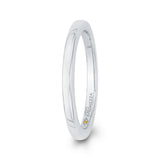 Plain Wedding Band in 14K White Gold