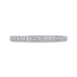 Round Diamond Wedding Band in 14K White Gold