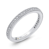 Round Diamond Wedding Band in 14K White Gold