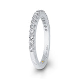 Round Diamond Half-Eternity Wedding Band in 14K White Gold