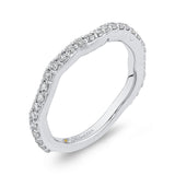 Round Diamond Wedding Band in 14K White Gold