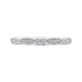 Round Diamond Half-Eternity Wedding Band in 14K White Gold