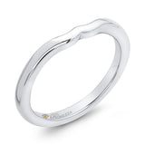 Plain Wedding Band in 14K White Gold