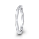 Plain Wedding Band in 14K White Gold
