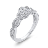10K White Gold 5/8 Ct Diamond Fashion Ring in 14K White Gold