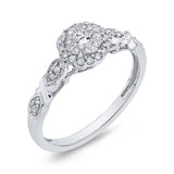 10K White Gold 1/3 Ct Diamond Fashion Ring in 14K White Gold