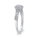 10K White Gold 1/3 Ct Diamond Fashion Ring in 14K White Gold