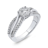 10K White Gold 5/8 Ct Diamond Fashion Ring in 14K White Gold
