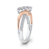 3/8 Ct Diamond Fashion Ring in 10K Two Tone Gold 