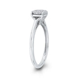 10K White Gold 3/8 Ct Diamond Fashion Ring in 14K White Gold