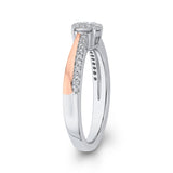 1/4 Ct Diamond Fashion Ring in 10K Two Tone Gold 