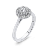 10K White Gold 1/3 Ct Diamond Fashion Ring in 14K White Gold