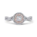 1/2 Ct Diamond Fashion Ring in 10K Two Tone Gold 