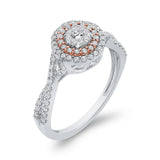 1/2 Ct Diamond Fashion Ring in 10K Two Tone Gold 