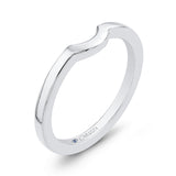 Plain Wedding Band in 14K White Gold