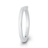 Plain Wedding Band in 14K White Gold