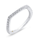 Round Diamond Wedding Band in 14K White Gold