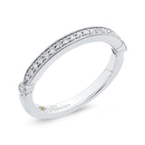 Round Diamond Half-Eternity Wedding Band in 14K White Gold