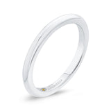 Plain Wedding Band in 14K White Gold