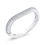 Round Diamond Half-Eternity Wedding Band in 14K White Gold