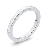 Plain Wedding Band in 14K White Gold